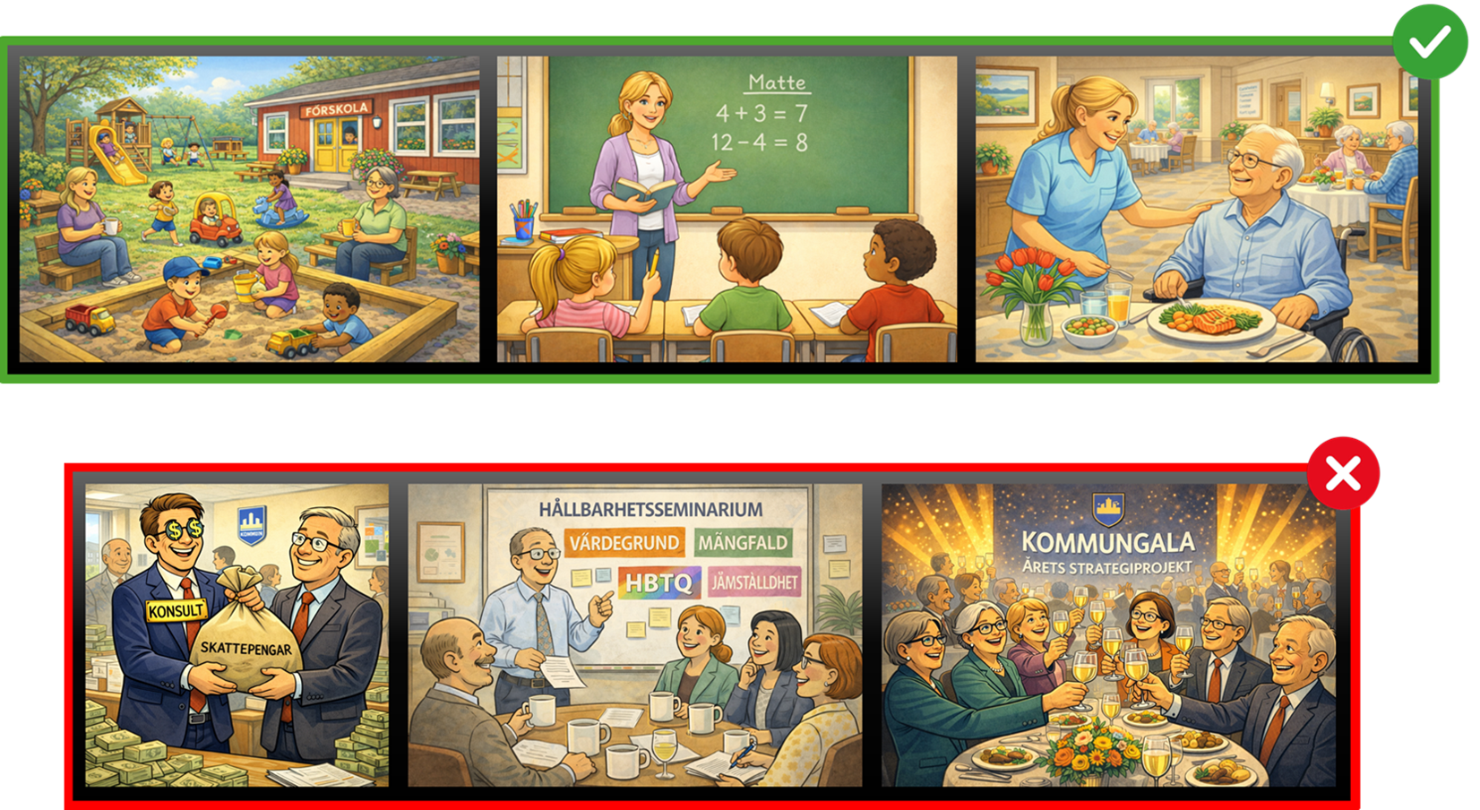 Pengar på rätt saker